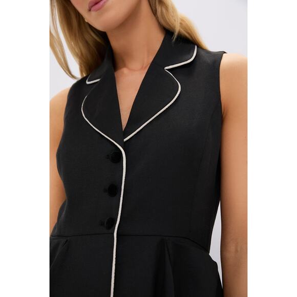TUCKERNUCK Black Linen Ruby Dress Size XL NWT Retail $248 Tuckernuck - Picture 5 of 8